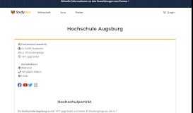 
							         Hochschule Augsburg - Studiengänge und Crashkurse - Studybees								  
							    