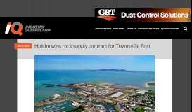 
							         Holcim wins rock supply contract for Townsville Port - Industry ...								  
							    
