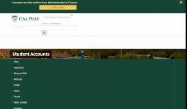 
							         Holds - Student Accounts - Cal Poly								  
							    