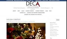 
							         HOLIDAY CONTEST - Deca Realty								  
							    