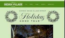 
							         Holiday Home Tour - Historic Indian Village								  
							    