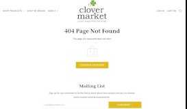 
							         HOLIDAY MARKET INFO - Clover Market - Lucky Finds for the Home								  
							    