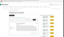 
							         holiday taxis in florida - Orlando Forum - TripAdvisor								  
							    