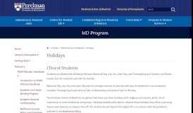 
							         Holidays | MD Program | Perelman School of Medicine at the ...								  
							    