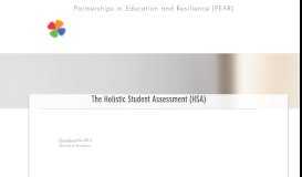 
							         Holistic Student Assessment | The PEAR Institute								  
							    