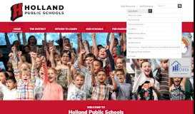 
							         Holland Public Schools								  
							    