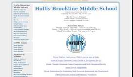 
							         Hollis Brookline Middle School - Google Sites - SAU 41								  
							    
