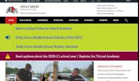 
							         Holly Grove Middle School / Homepage - Wake County Public Schools								  
							    