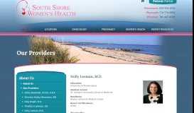 
							         Holly Leeman, M.D. - Our Providers - South Shore Women's Health ...								  
							    