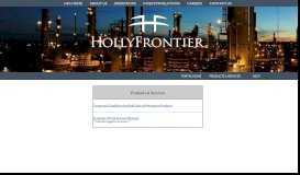
							         HollyFrontier Customer Portal								  
							    