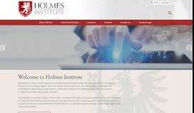 
							         Holmes Institute								  
							    