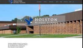 
							         Holston Middle | Just another Sullivan County Schools Sites site								  
							    