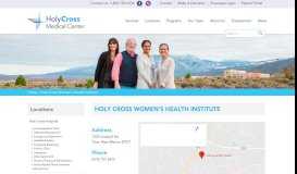 
							         Holy Cross Women's Health Institute - Taos, New Mexico - Holy Cross ...								  
							    