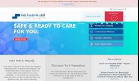 
							         Holy Family Hospital in Methuen & Haverhill MA | Steward Hospitals								  
							    