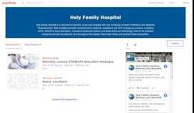 
							         Holy Family Hospital								  
							    