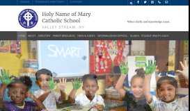 
							         Holy Name of Mary School: Home								  
							    