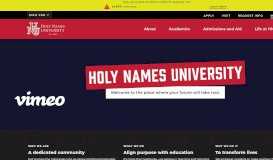 
							         Holy Names University | Oakland's Private University since 1868								  
							    