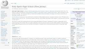 
							         Holy Spirit High School (New Jersey) - Wikipedia								  
							    