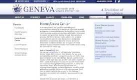 
							         Home Access Center - Geneva 304								  
							    