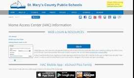 
							         Home Access Center (HAC) - SMCPS								  
							    