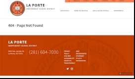 
							         Home Access Center - Log-in – Parent Portal – La Porte ... - La Porte ISD								  
							    
