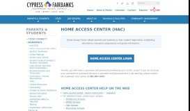 
							         Home Access ... - Cypress-Fairbanks Independent School District								  
							    