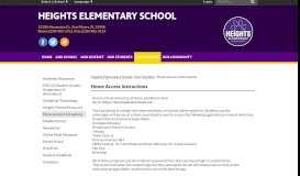 
							         Home Access Instructions - Heights Elementary School								  
							    