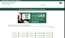 
							         Home - Administrative Systems | UAB								  
							    