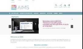 
							         Home | Agricultural Information Management Standards (AIMS)								  
							    
