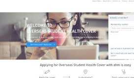 
							         Home | ahm Overseas Students Health Cover								  
							    