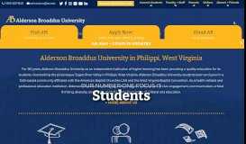 
							         Home | Alderson Broaddus University | Top Ranking College Offering ...								  
							    