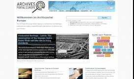 
							         HOME - Archives Portal Europe								  
							    