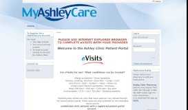 
							         Home - Ashley Clinic								  
							    