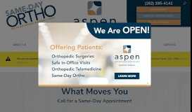 
							         Home | Aspen Orthopedic Specialists | Brookfield, WI								  
							    