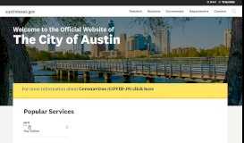 
							         Home | AustinTexas.gov - The Official Website of the City of Austin								  
							    