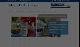 
							         Home - Baldwin Public Library - Birmingham, Michigan								  
							    