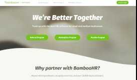 
							         Home — BambooHR Partners								  
							    