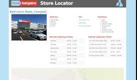 
							         Home Bargains East Lancs Road, Liverpool | Opening Times | Directions								  
							    