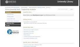 
							         Home - Blackboard User Guide - Staff and Students - University ...								  
							    
