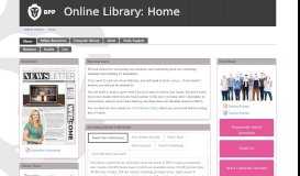 
							         Home - BPP Online Library - LibGuides at BPP University								  
							    