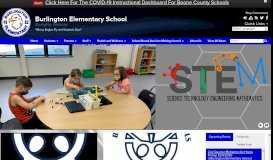 
							         Home - Burlington Elementary School - Boone County Schools								  
							    