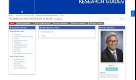 
							         Home - BUSINESS INFORMATION PORTAL - GSU Library Research ...								  
							    