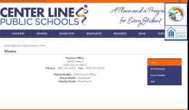 
							         Home – Business Services – Center Line Public Schools								  
							    