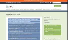 
							         Home Buyer FAQ | Texas State Affordable Housing Corporation ...								  
							    