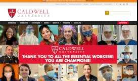 
							         Home - Caldwell University, New Jersey								  
							    