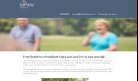 
							         Home Care & Live-in Care Provider | Kemble at Home | Hereford								  
							    