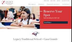 
							         Home | Casa Grande | Legacy Traditional School								  
							    