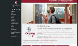 
							         Home | Center for Civic Engagement at WSU								  
							    