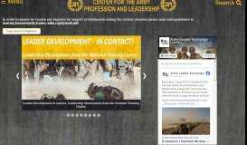 
							         Home | Center for the Army Profession and Leadership | CAPL								  
							    