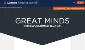 
							         Home | College of Education | U of I								  
							    